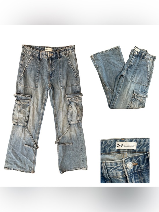 Zara Denim - Zara Wide Leg Cargo Jeans